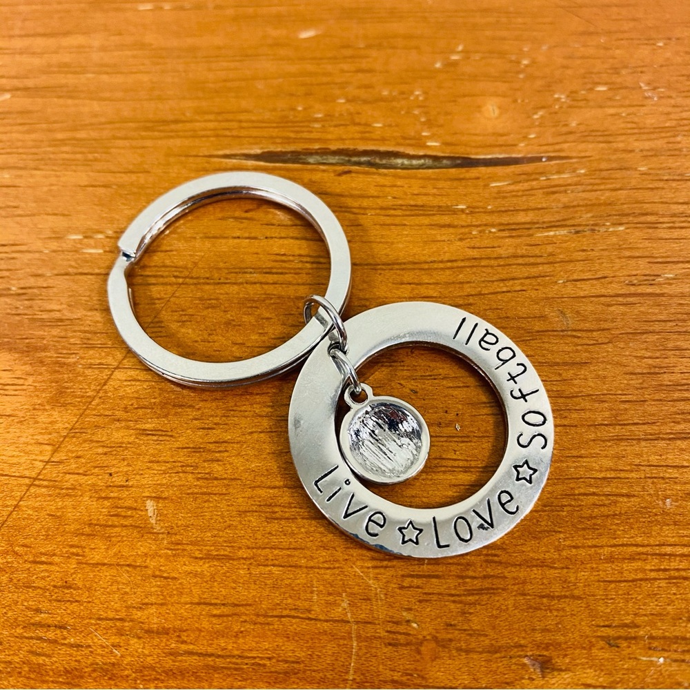 Softball Keychain - Picture 2 of 2
